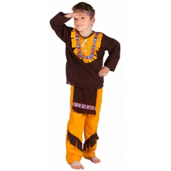 Déguisement enfant indien avec haut, pantalon et bandeau