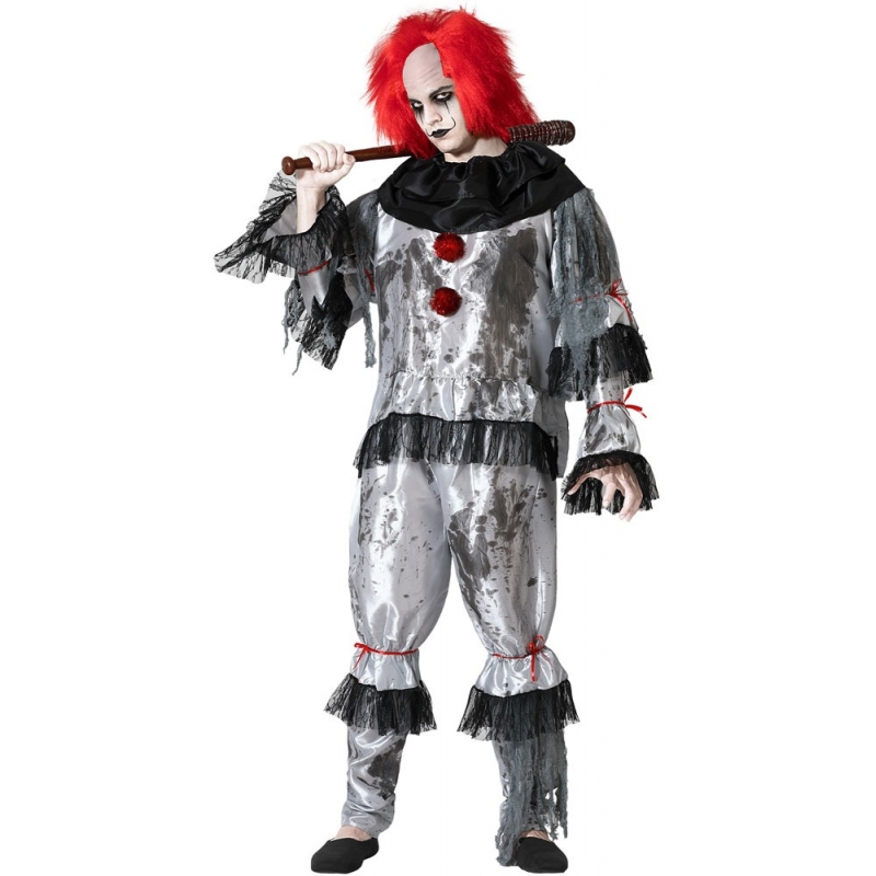 Déguisement de clown halloween pour homme avec haut et pantalon