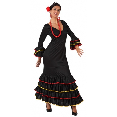 deguisement espagnole flamenco noir - WA286