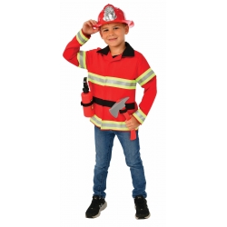 déguisement de chef des pompiers pour enfant de 5 à 8 ans avec accessoires