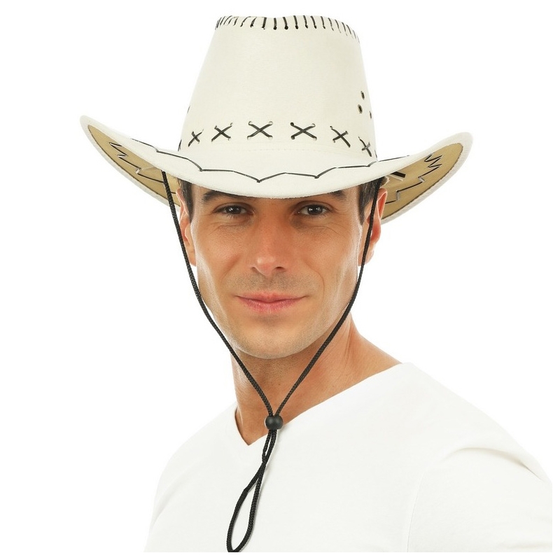 Chapeau cowboy beige pour hommes et femmes