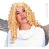 perruque ange, longs cheveux blonds bouclés pour femme