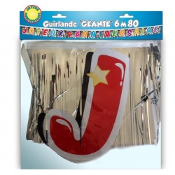 Guirlande Joyeux Anniversaire géante idéale pour décorer une salle des fêtes