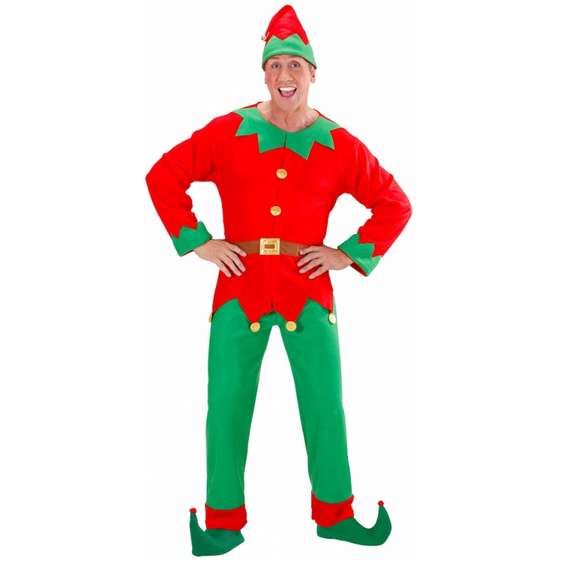 Costume de lutin pour homme, idéal pour les fêtes de noël (plusierus tailles disponibles)