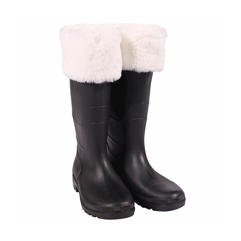 Paire de bottes Père Noël avec fourrure