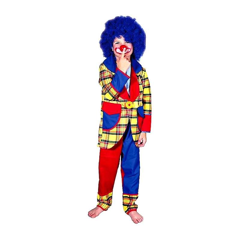 Tenue de clown pour enfant idéal pour fêter le carnaval sur le thème du cirque