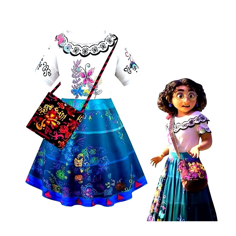 Déguisement Encanto pour fille avec sac