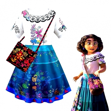 Déguisement Encanto pour fille avec sac Déguisement Encanto pour fille avec sac