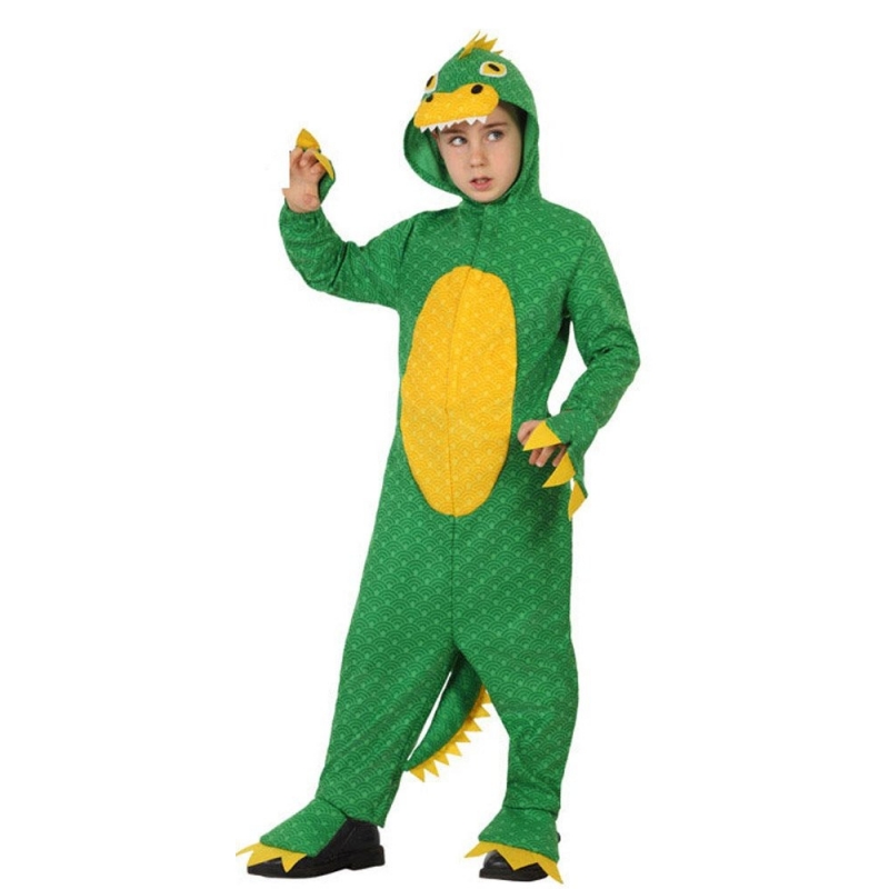 Costume dinosaure vert pour filles et garçons idéal pour Carnaval