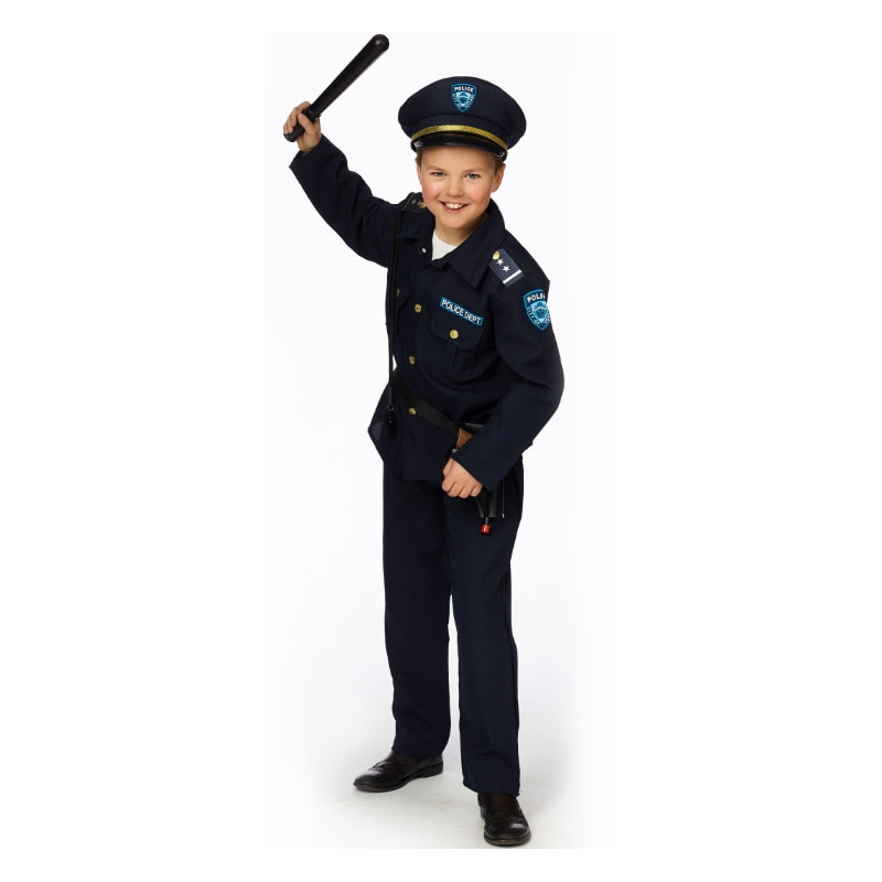 Costume policier garçon luxe avec casquette