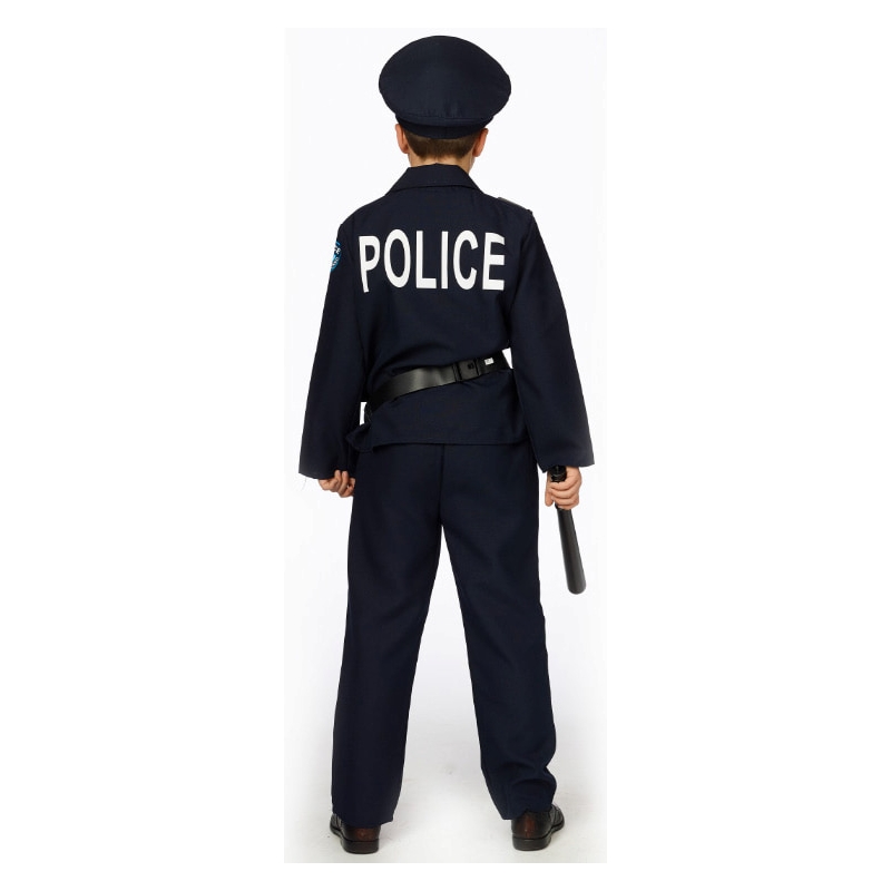 Tenue de policier pour enfant avec casquette