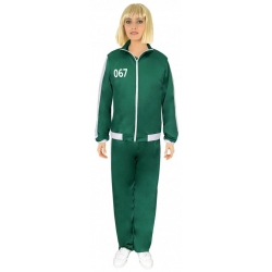 Déguisement  Squid Game fille, joueuse numéro 067