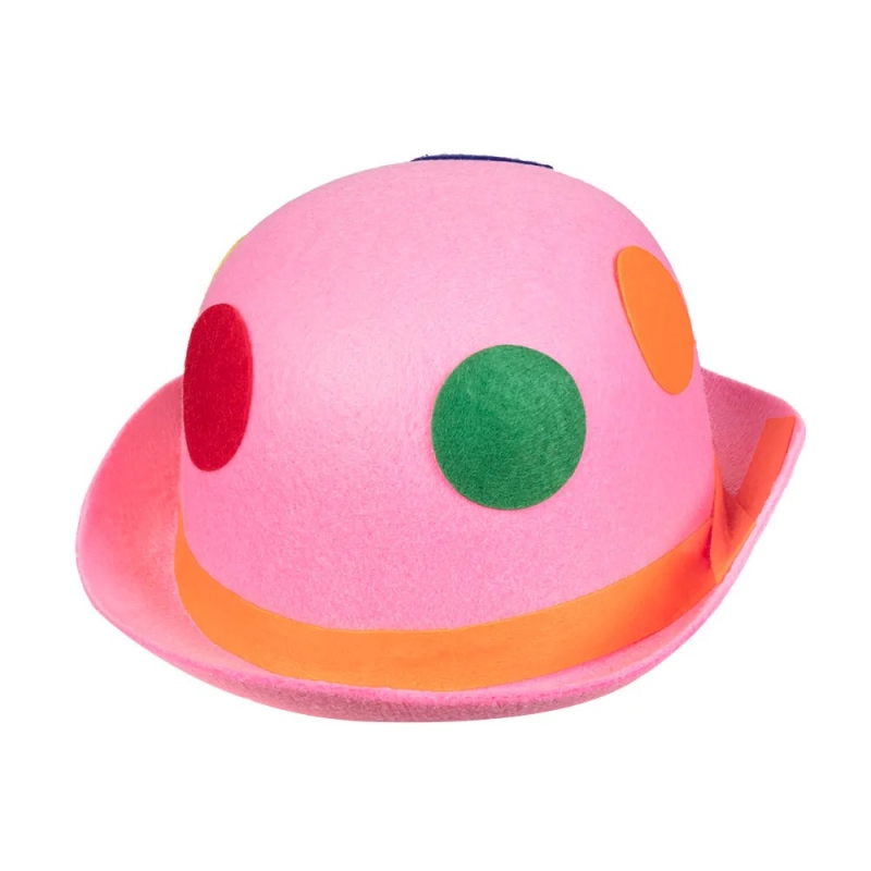 Chapeau clown rose pour hommes et femmes