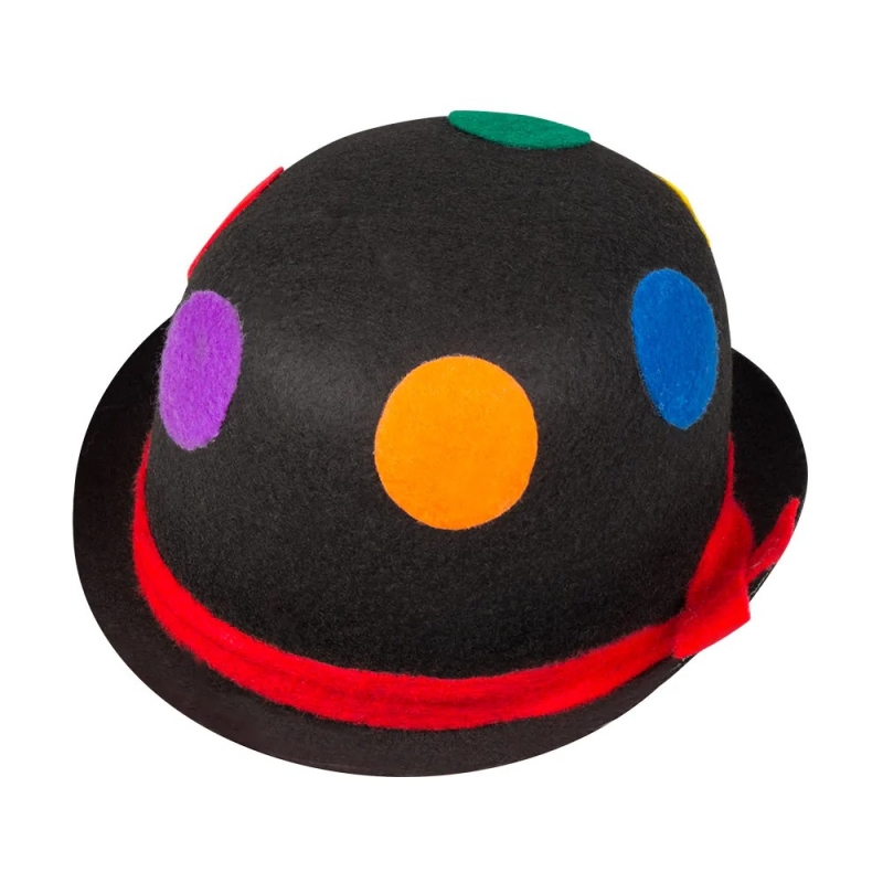 Chapeau clown noir pour hommes et femmes