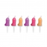 6 bougies en forme de zizi pour fêter un anniversaire ou un EVJF - EVG 6 bougies en forme de zizi pour fêter un anniversaire ou un EVJF - EVG
