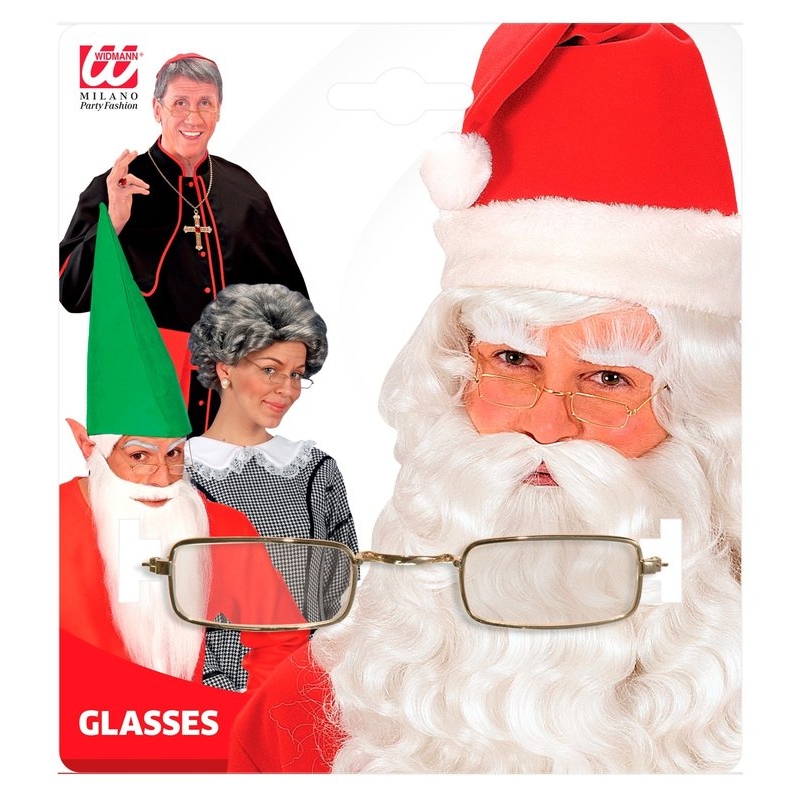 Lunettes avec verres, père noël, grand mère, curé, détective
