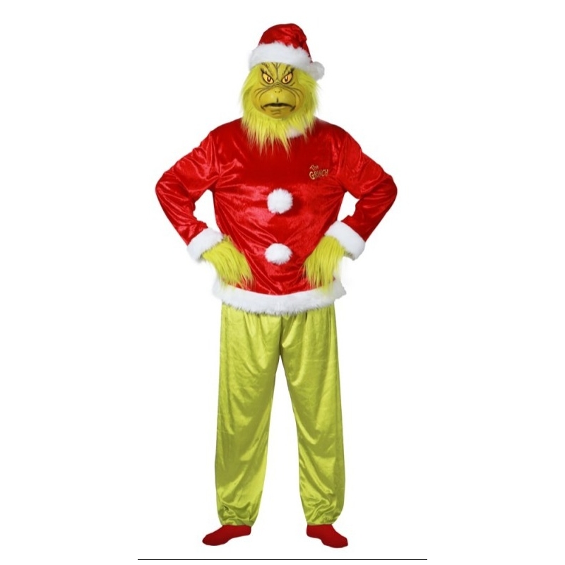 Déguisement Le Grinch officiel, costume complet avec masque