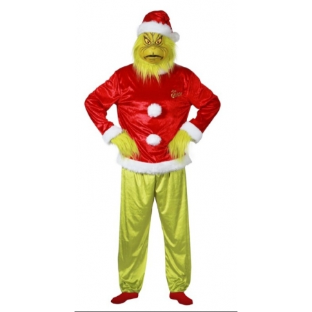Déguisement Le Grinch officiel, costume complet avec masque Déguisement Le Grinch officiel, costume complet avec masque