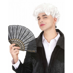 Perruque de Marquis pour homme idéale pour compléter une tenue sur le thème renaissance ou baroque