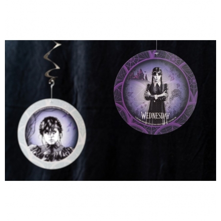 Suspensions Mercredi Addams™ décoration à suspendre pour sa fête d'anniversaire