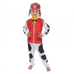 Costume Marcus Pat Patrouille pour garçon de 3 ans à 8 ans, le célèbre dalmatien pompier du dessin animé