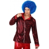 Chemise disco rouge pour homme - accessoire deguisements disco