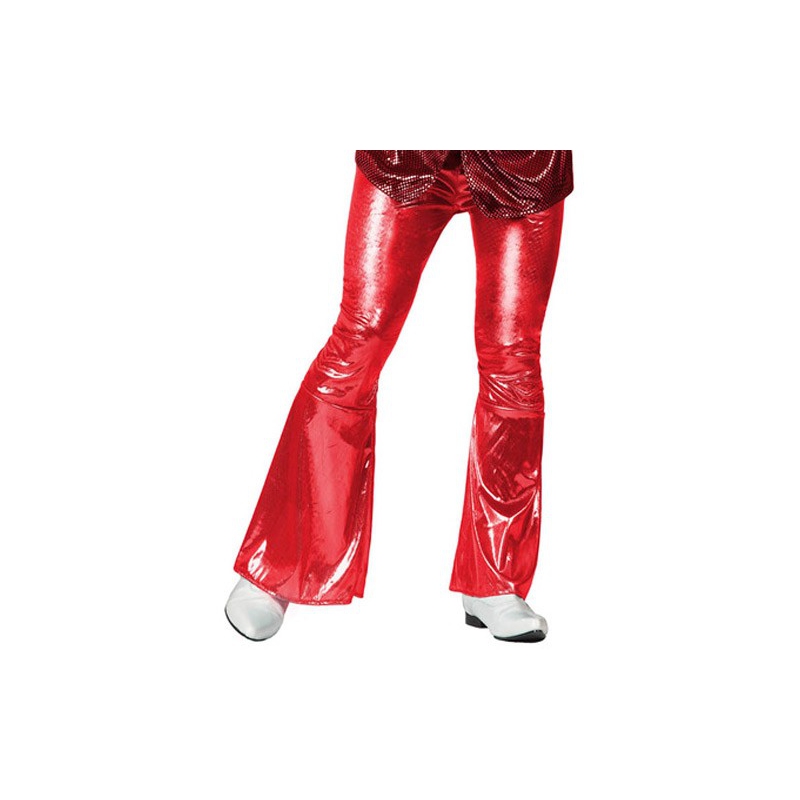 Pantalon disco rouge homme