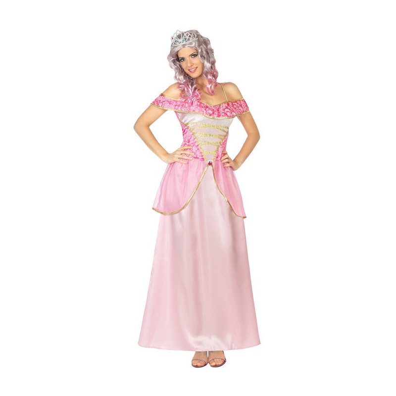 Déguisement princesse rose adulte