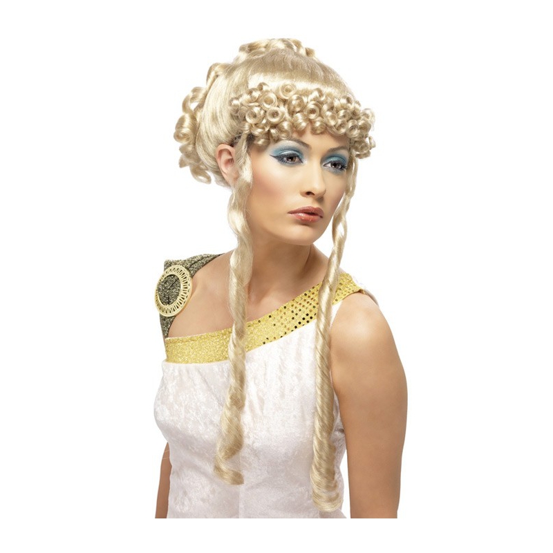 Perruque déesse romaine blonde