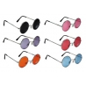 lunettes hippie rondes, 6 couleurs disponibles 