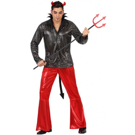 deguisement diable disco pour adulte, le démon de minuit - costume halloween