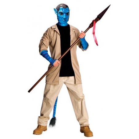 Déguisement Avatar homme deluxe, incarnez le célèbre Jake Sully du film Avatar
