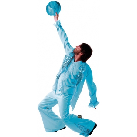 Costume disco fever bleu Costume disco fever bleu