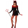 deguisement de diablesse rouge et noire femme - déguisement halloween