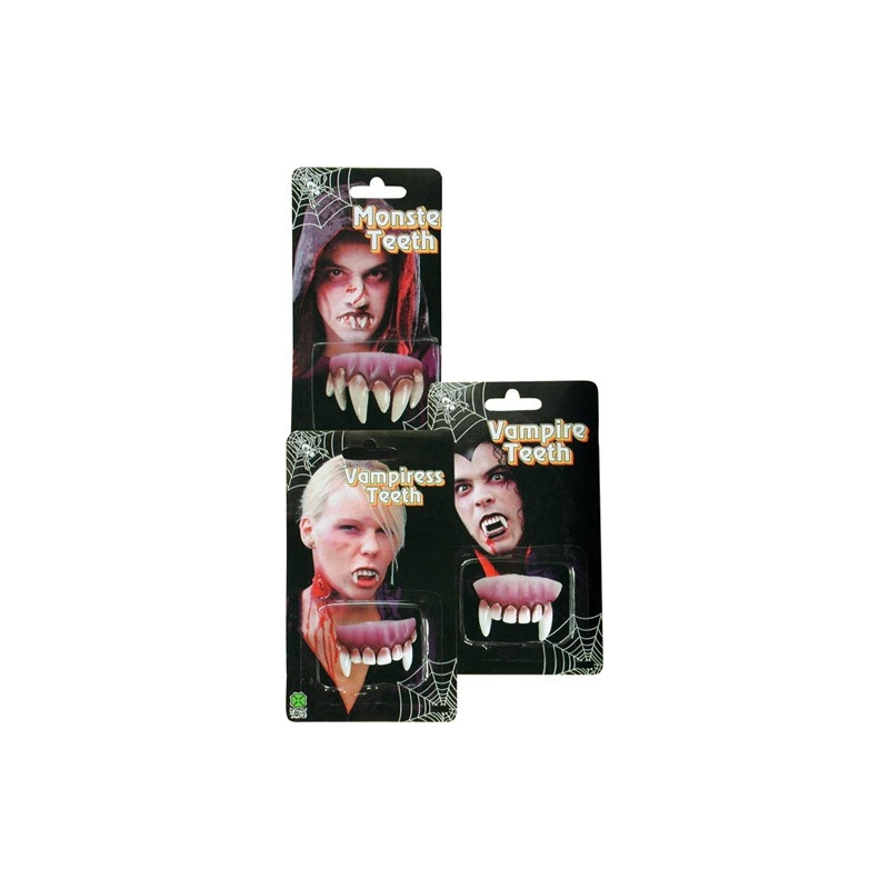 Dentier de monstre halloween et dents de vampire pour homme ou femme