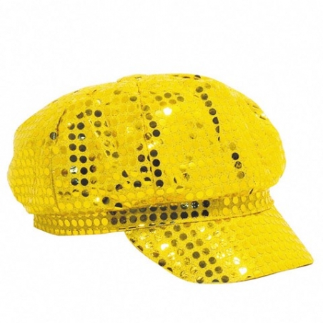 Casquette disco or pour femme - accessoire disco