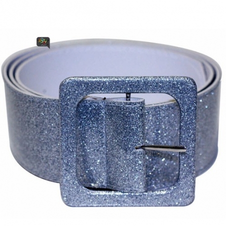 ceinture disco argent - accessoire deguisement 