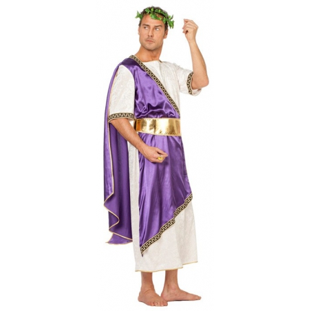 déguisement romain homme luxe, empereur romain violet - SA020S