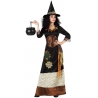deguisement sorcière tzigane adulte avec robe et chapeau - magie et sorcellerie Halloween