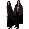 Cape noire avec capuche idéale pour vos costumes de vampire ou de sorcier