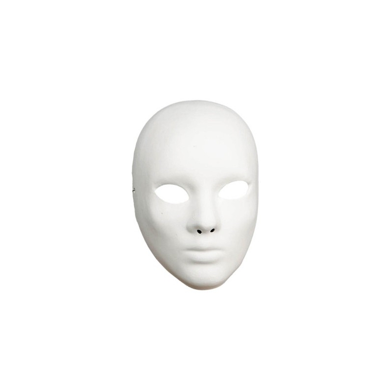 masque blanc de théâtre rigide à décorer - masques deguisements