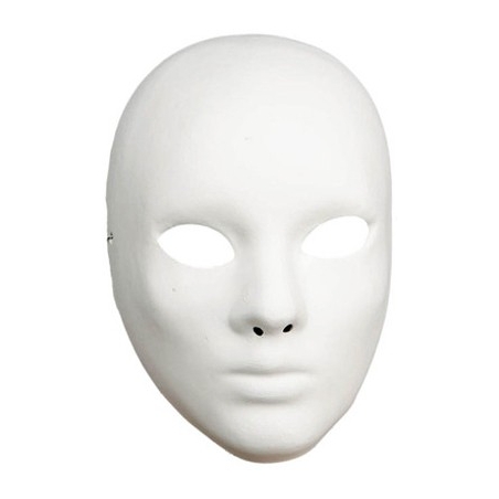 Masque blanc basique pour déguisement