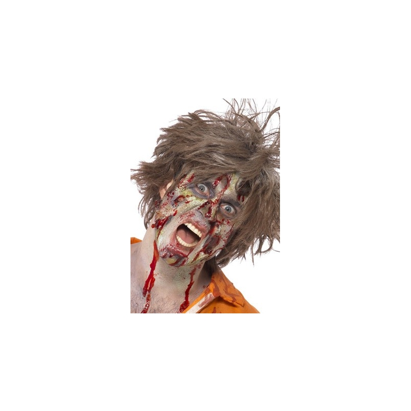maquillage zombie avec latex - deguisements zombie halloween