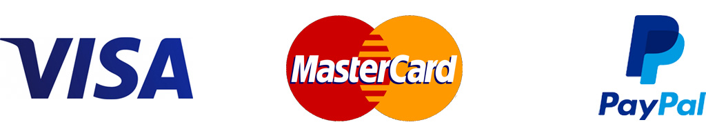 Modes de paiement sécurisés MasterCard, Visa, PayPal